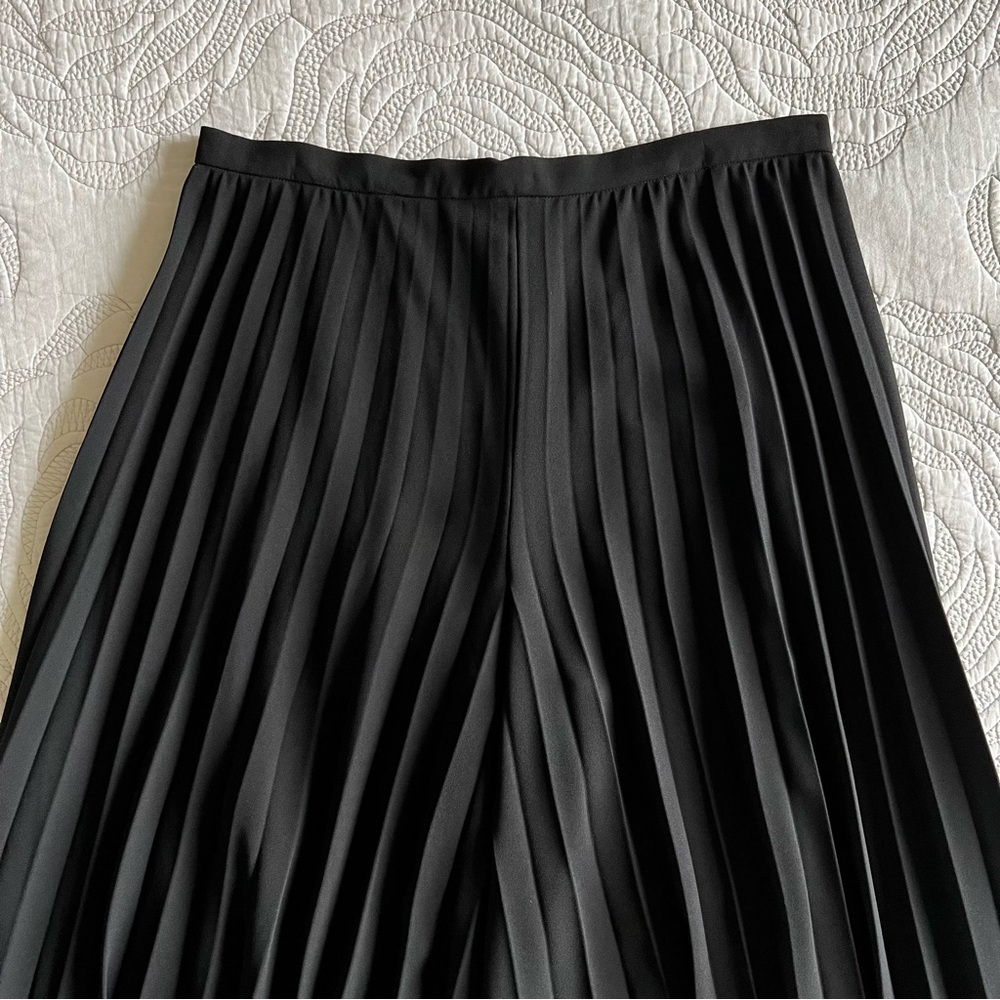 Ralph Lauren Black Label - Pleated Wide Leg Trousers - Black - Picture 5 of 13